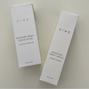 Dime Beauty Bundle : Whipped Body Exfoliator & Boosting Body Serum